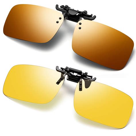 polarized clip ons for glasses.